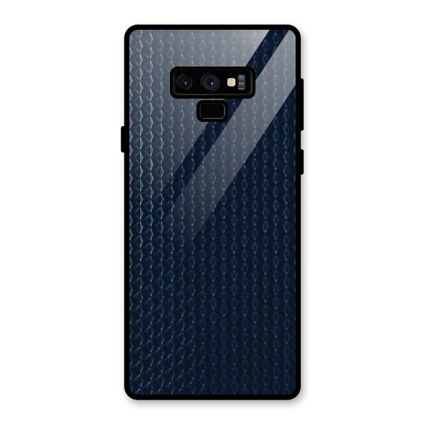 Blue Pattern Glass Back Case for Galaxy Note 9